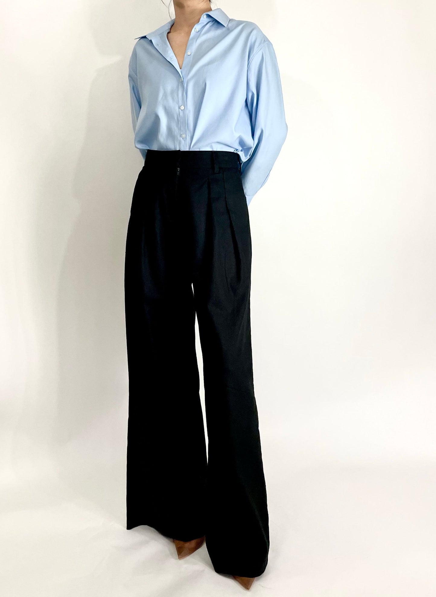 Wide Leg Pleated Pants