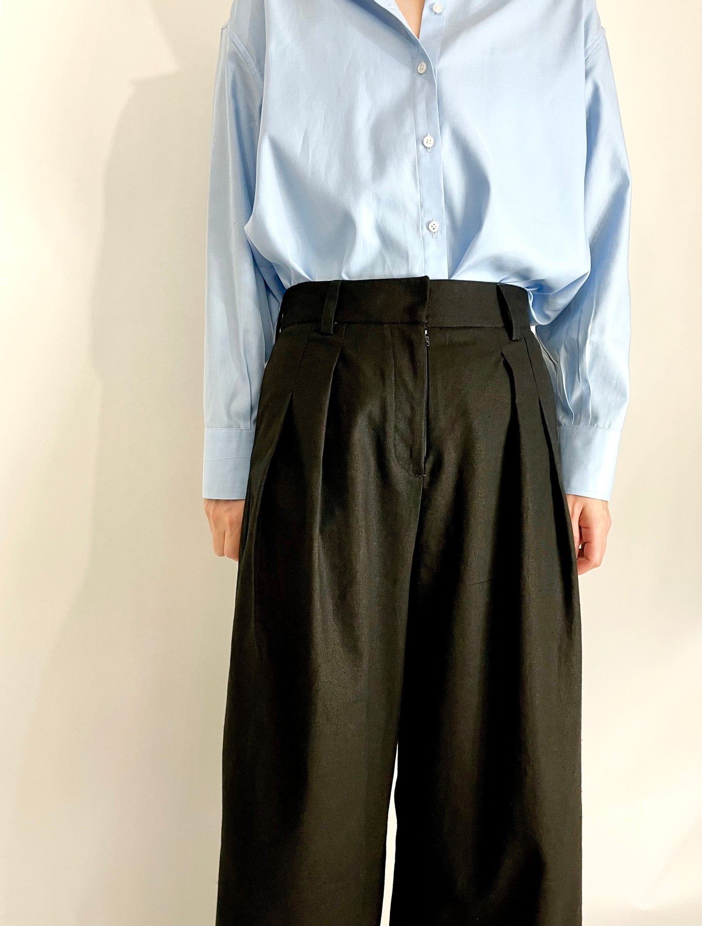 Wide Leg Pleated Pants