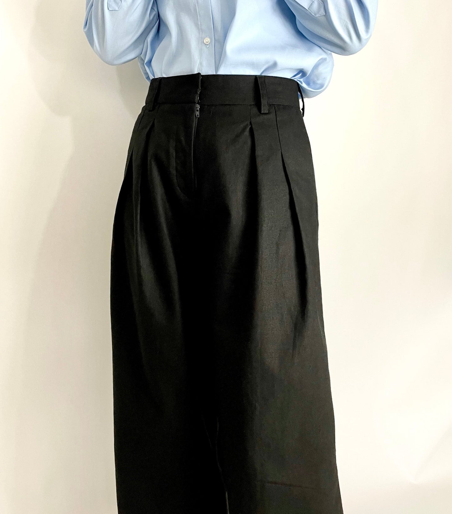 Wide Leg Pleated Pants