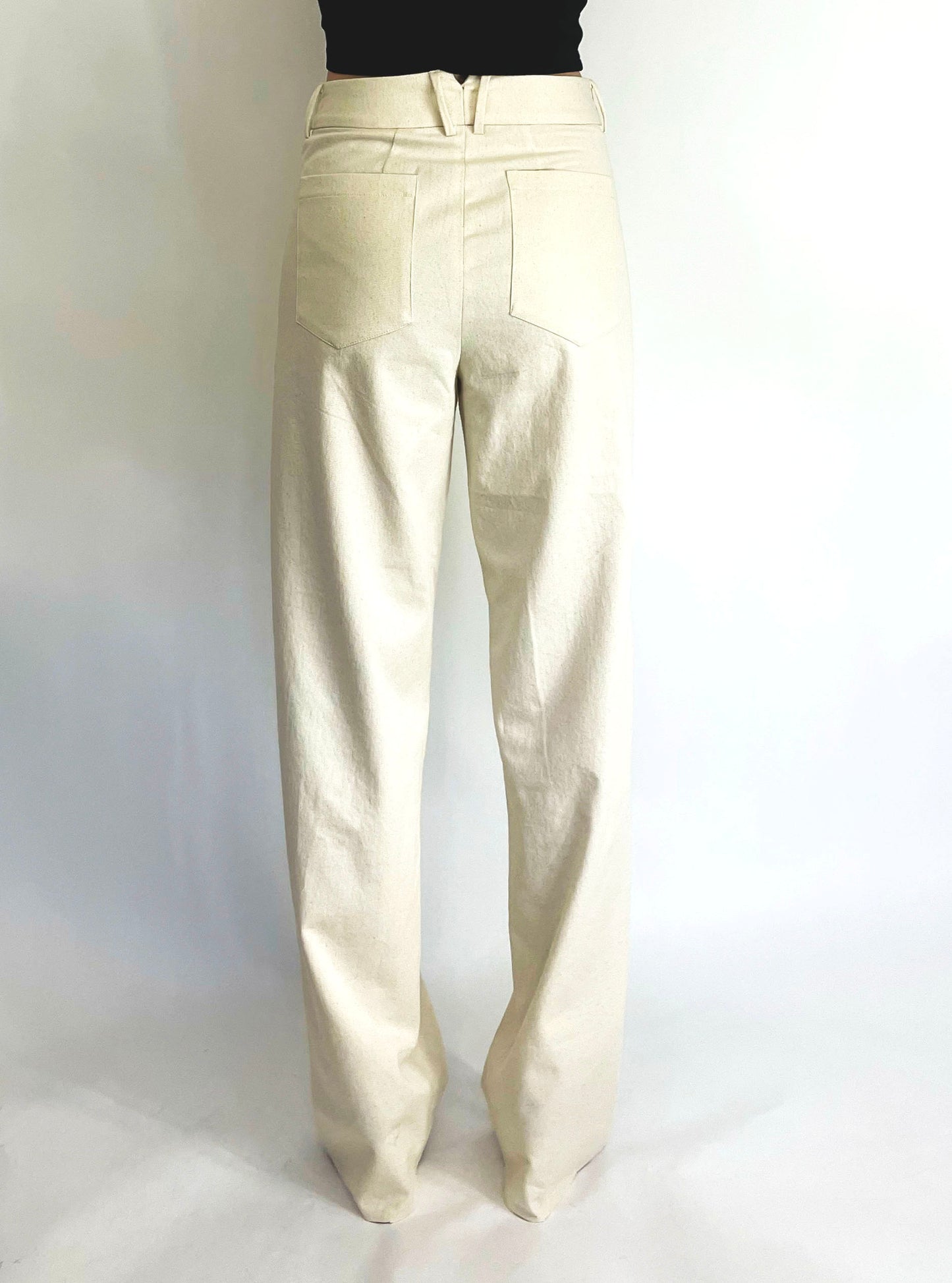 Slim Straight Pant | Cotton Pants | Summer Pants | High Waisted Pants | Women's Pants