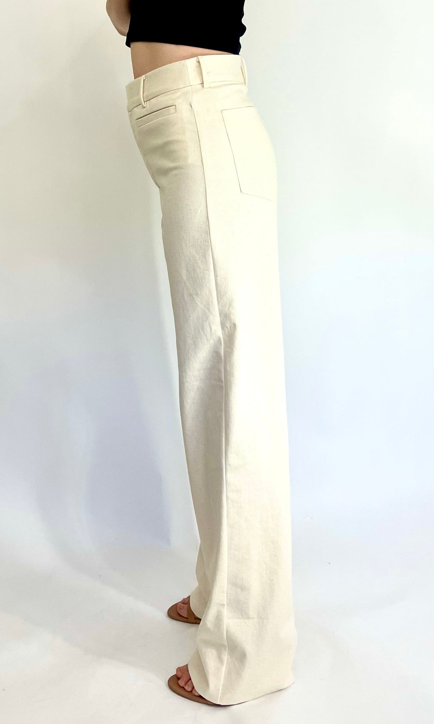 Slim Straight Pant | Cotton Pants | Summer Pants | High Waisted Pants | Women's Pants